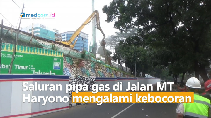 Alami Kebocoran Gas, Arus Lalu Lintas MT Haryono Ditutup