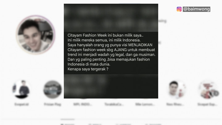 Dihujat Netizen Terkait Citayam Fashion Week, Ini Klarifikasi Baim Wong