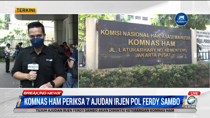 Komnas HAM Periksa 7 Ajudan Irjen Pol Ferdy Sambo