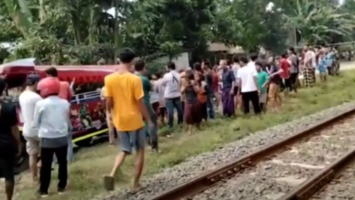 Odong-odong yang Tertabrak Kereta Api Kerap Dipakai Warga untuk Transportasi Umum