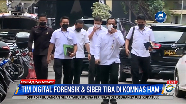 Tim Digital Forensik Tiba di Komnas HAM, Ponsel Brigadir Yoshua dan Irjen Ferdy Sambo akan Diperiksa
