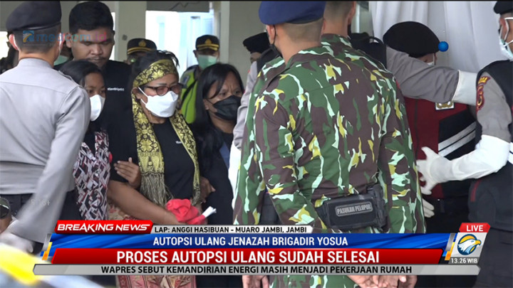 Autopsi Ulang Jenazah Brigadir Yoshua Selesai Dilakukan