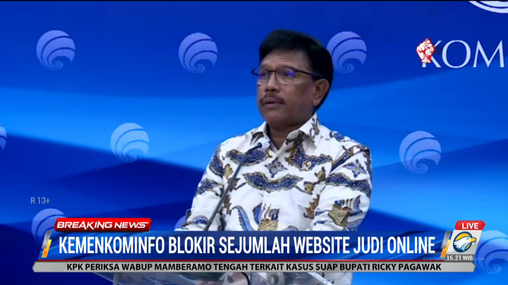 Daftar 15 Situs Judi Online yang Sempat Terdaftar di PSE Diblokir Kominfo