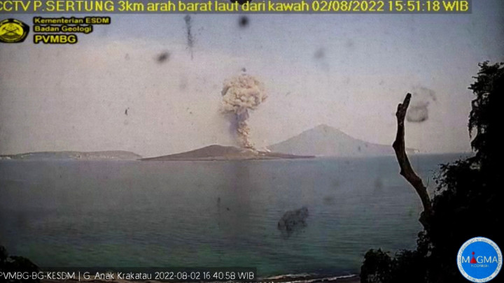 Aktivitas Gunung Anak Krakatau Kembali Meningkat, 7 Kali Erupsi