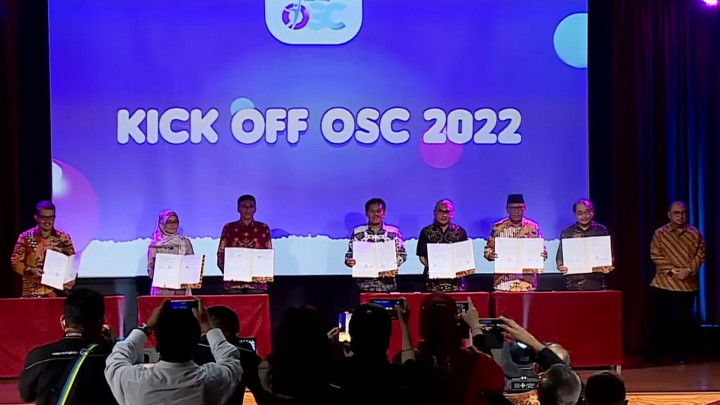 Penandatanganan Perjanjian Kerja Sama OSC 2022 dengan 27 Kampus Penyedia Beasiswa