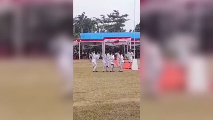 Viral, Anggota Paskibra Cabangbungin Berjoget Usai Upacara HUT ke-77 RI