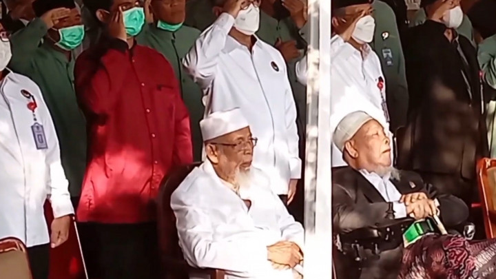 Abu Bakar Ba'asyir Hadiri Upacara HUT ke-77 RI di Ponpes Al Mukmin Ngruki