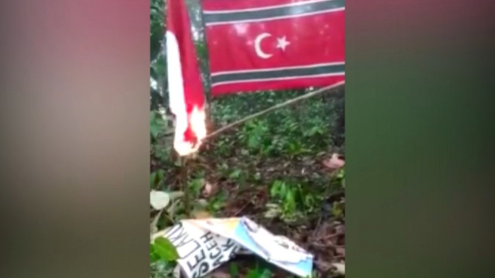 Polisi Buru Pelaku Pembakar Bendera Merah Putih yang Viral di Medsos