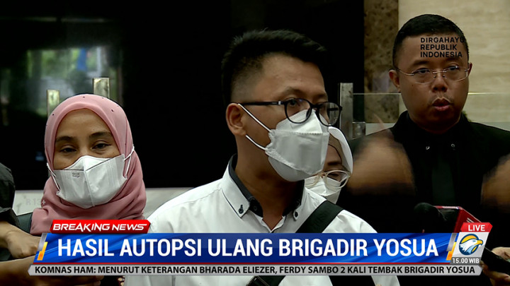 Hasil Autopsi Ulang Brigadir Yosua: Tidak Ada Luka Selain Akibat Senjata Api