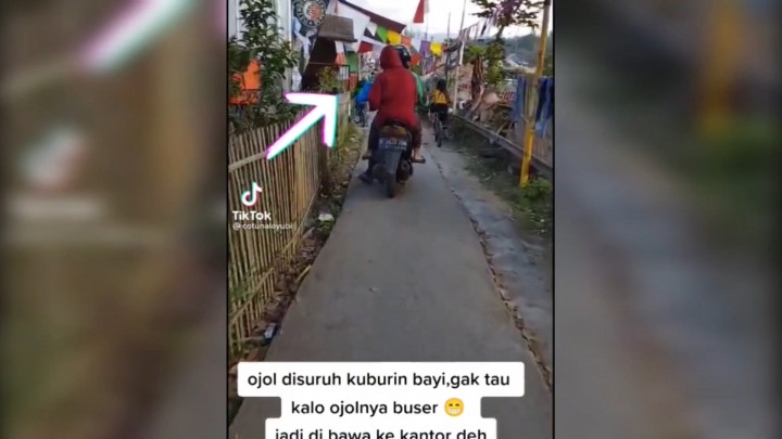 Heboh, Ojol Dapat Orderan Antar dan Kuburkan Janin Bayi