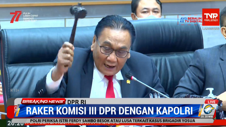 Komisi III DPR Desak Kapolri Lakukan Perbaikan Sistem