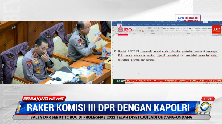 Momen Ada yang Panggil 'Sayang' di Tengah RDP Komisi III DPR dengan Kapolri