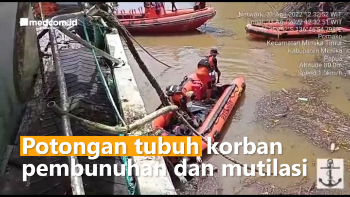 Aparat Gabungan Kembali Temukan Potongan Tubuh Korban Pembunuhan di Timika