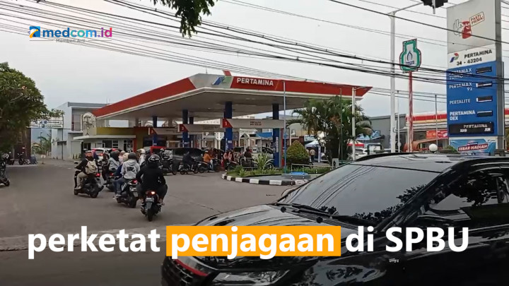 Polisi Jaga Ketat SPBU Pasca Kenaikan BBM Bersubsidi