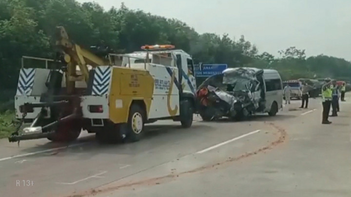 Kecelakaan di Tol Batang-Semarang, Pengemudi Hiace Diduga Mengantuk