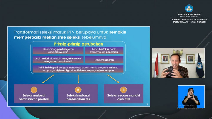 Kabar Gembira, Mendikbudristek Ubah Skema Masuk PTN