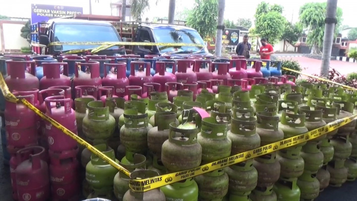 Polisi Ringkus Sindikat Pengoplos Gas Elpiji Subsidi, 4 Tersangka Diamankan