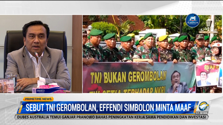 Sebut TNI Gerombolan, Effendi Simbolon Minta Maaf
