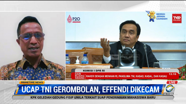 Ucap TNI Gerombolan, Effendi Dikecam