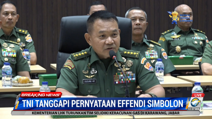 Menanggapi Pernyataan Effendi Simbolon, KSAD: TNI Tentunya Memaafkan