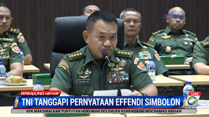 KSAD Dudung Tegaskan Tidak Ada Gesekan dengan Panglima TNI Andika