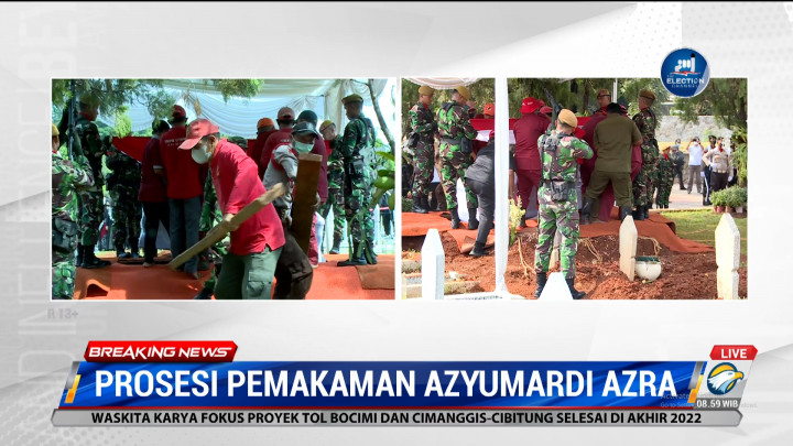 Prosesi Pemakaman Azyumardi Azra di TMP Kalibata