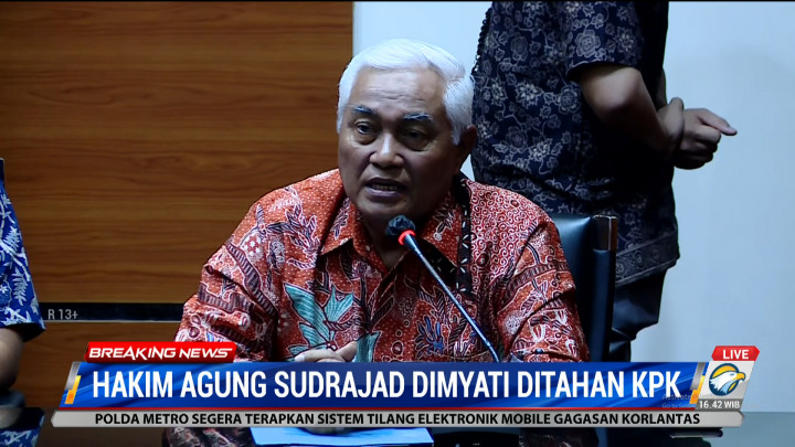 Mahkamah Agung Berhentikan Sementara Hakim Agung Sudrajad Dimyati