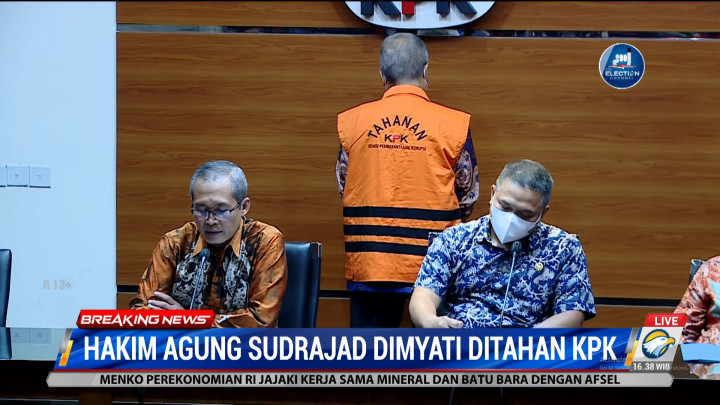 KPK Tahan Hakim Agung Sudrajad Dimyati