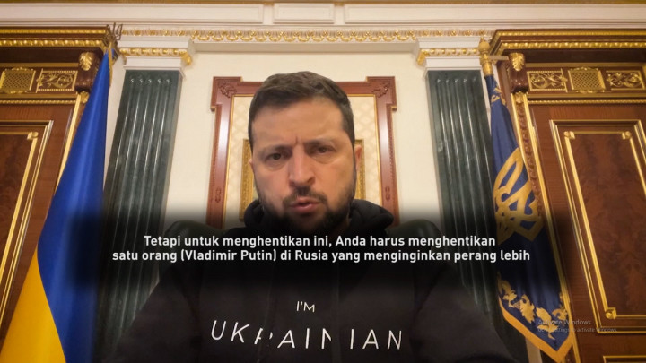 Presiden Ukraina Minta Warga Rusia Hentikan Putin