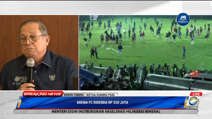 Buntut Tragedi Kanjuruhan, Klub Arema FC Didenda Rp250 juta