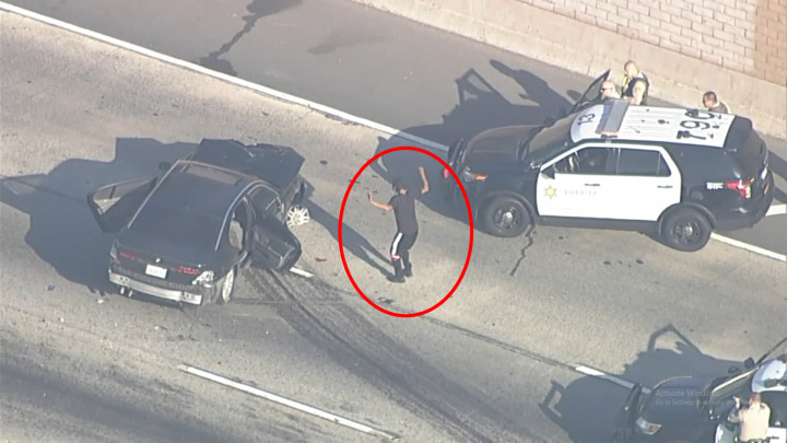 Dramatis! Video Aksi Pengejaran Rampok di California