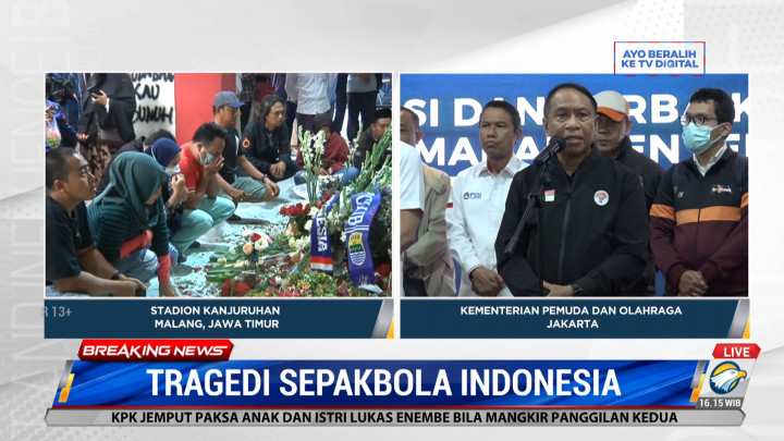 Menpora: Hari Ini, Para Suporter Punya Tekad Bersama untuk Sepak Bola Indonesia