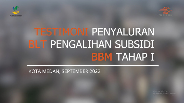 Testimoni Penyaluran BLT Pengalihan Subsidi BBM Tahap I di Kota Medan