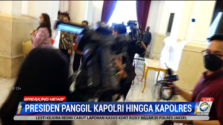 Wartawan Diminta Keluar Jelang Presiden Beri Arahan untuk Kapolri dan Kapolres