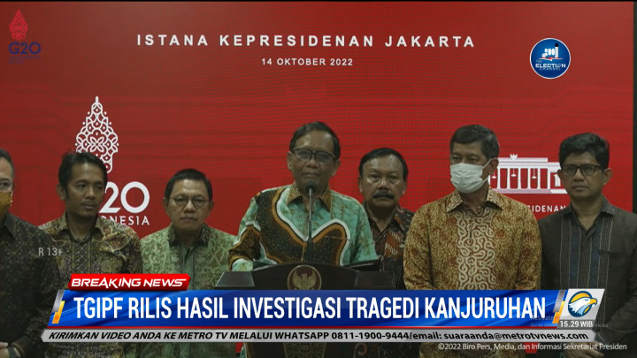 Mahfud MD: Pengurus PSSI Harus Bertanggung Jawab!