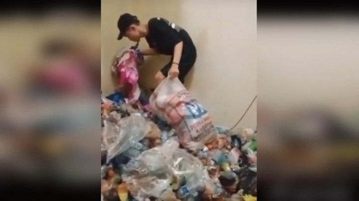 Viral! Kamar Kos Karyawati di Karawang Dipenuhi Sampah