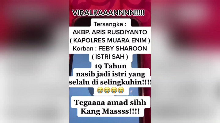 Diduga Selingkuh Dengan Selebgram, Kapolres Muara Enim Diperiksa Polda Sumsel