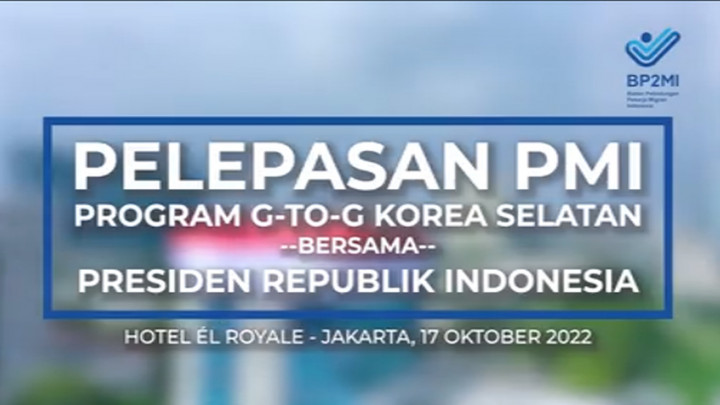 Pelepasan PMI Program G-to-G Korsel Bersama Presiden Jokowi