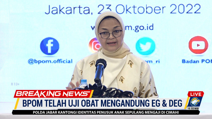 Perkembangan Terkini, BPOM Awasi Penggunaan 4 Pelarut Obat Ini