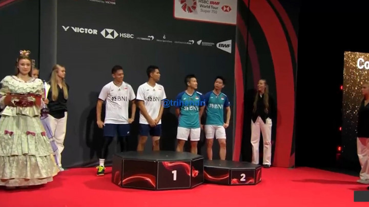 Momen Announcer Salah Sebut Asal Negara Kevin/Marcus dan Fajar/Rian