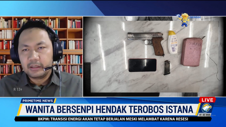 Pengamat: Senjata Wanita Penerobos Istana Jadi Kunci Ungkap Jejaring Terorisme