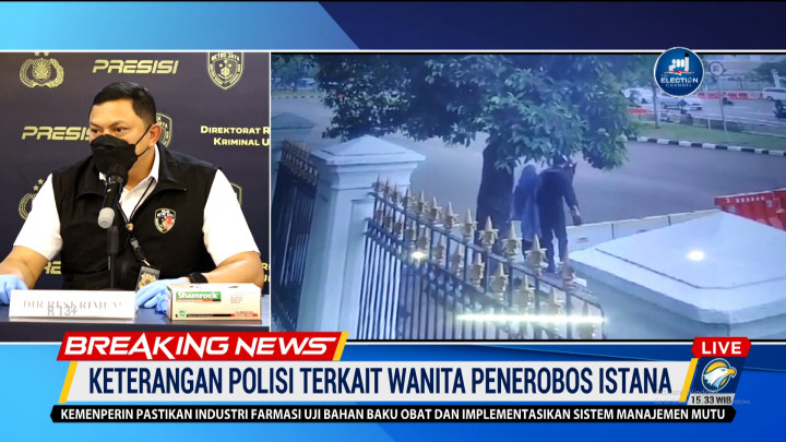 Polisi: Wanita Penerobos Istana Coba 3 Kali Datangi Istana
