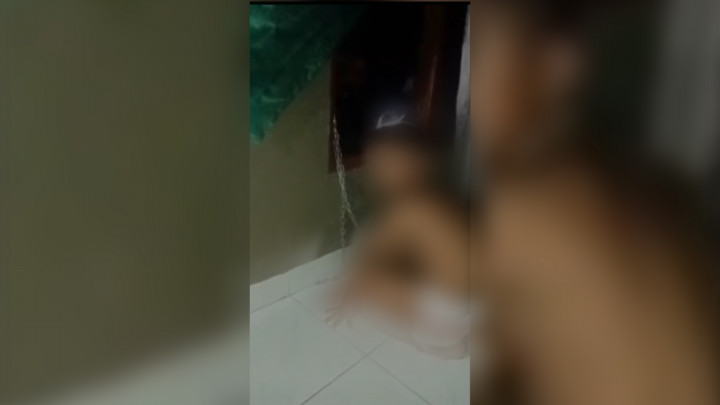 Miris, Seorang Ibu di Tabanan Bali Tega Rantai 2 Anak Kandungnya