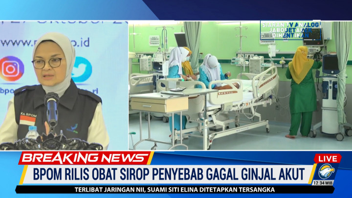 BPOM Sebut Ada 189 Obat Sirop yang Bebas dari 4 Jenis Zat Pelarut