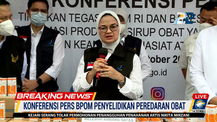 BPOM Ungkap 2 Produsen Obat Sirop yang Mengandung Zat Berbahaya