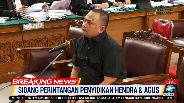 Ariyanto Jadi Satu-satunya Saksi yang Hadir di Sidang Hendra dan Agus