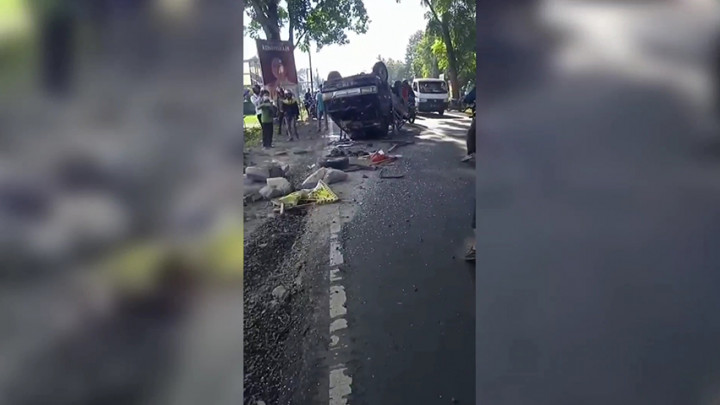 Laka Maut di Banyumas, Pick Up Terbalik Rengut Nyawa 2 Pekerja