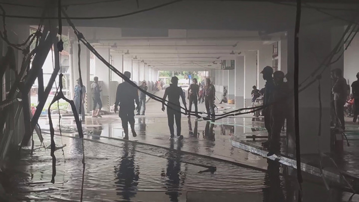 Gudang Logistik Lampung City Mall Terbakar