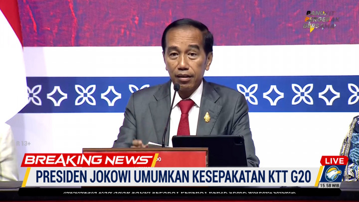 Soal Leaders Declaration KTT G20, Jokowi: Meskipun Alot Tetapi Telah Disahkan