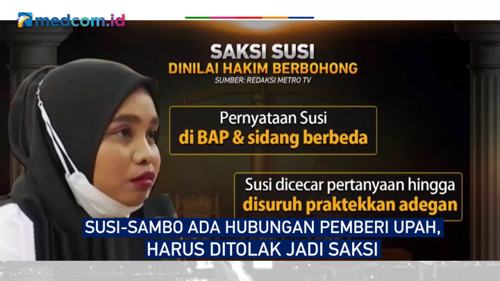 Ini Alasan Susi ART Sambo Harus Ditolak Jadi Saksi di Sidang Pembunuhan Brigadir J